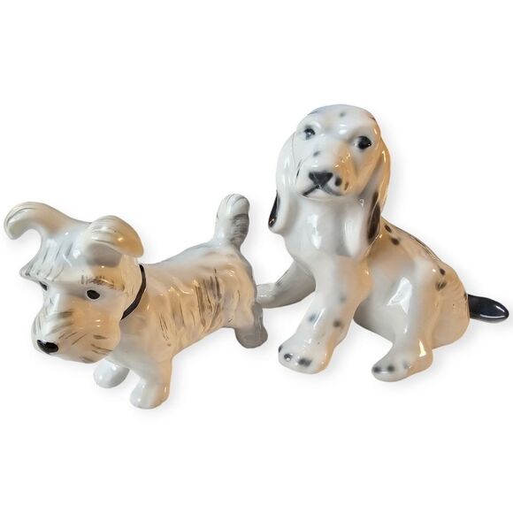 Vintage Romanian Porcelain Dog Collection Cocker Spaniel Dalmation Scottie - Picture 8 of 14